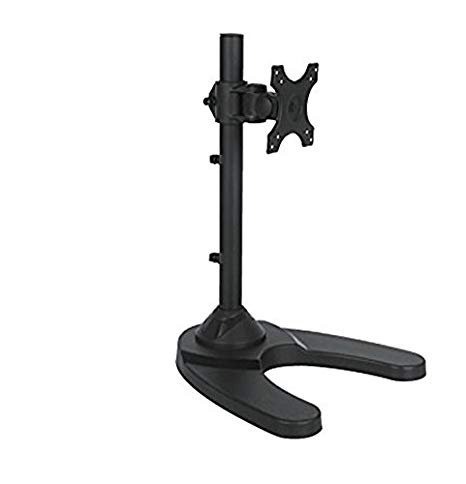 Strata Stand (no arm) for 1x LCD 10kg, 44cm Pole, Weighted Base – Black